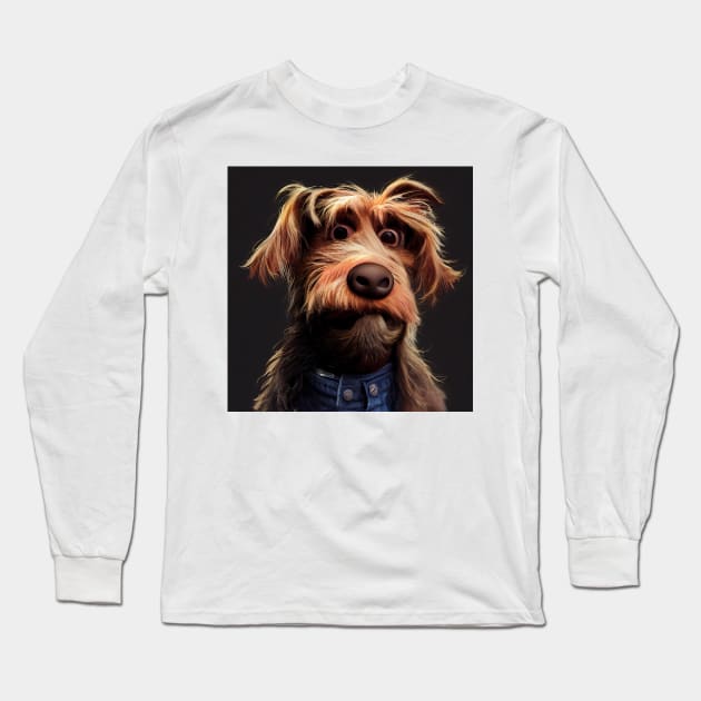 Cowardly Doug Long Sleeve T-Shirt by dlbatescom